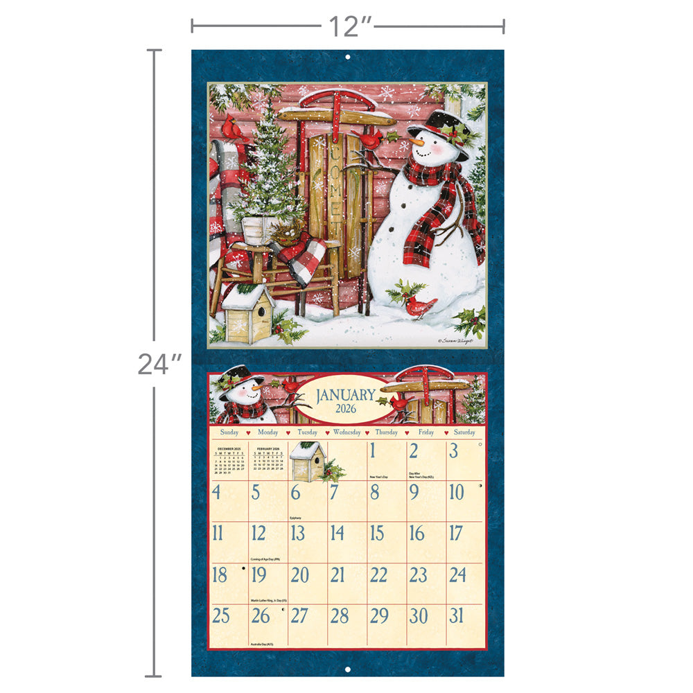 Comforts of Home Le confort du foyer 2026 12x12 Wall Calendar