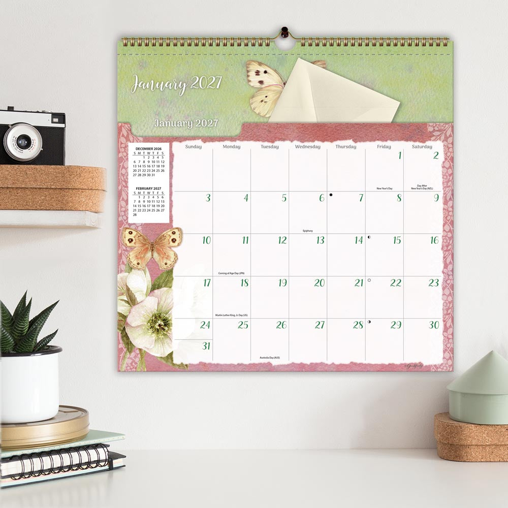 Butterflies File-It 2027 Square Wsbl