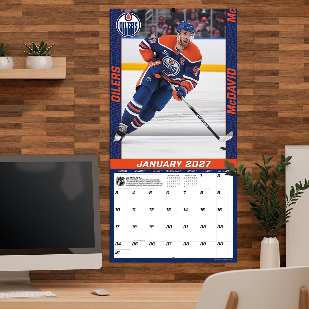 Connor Mcdavid 2027 12X12 Player Wall Calendar Turner
