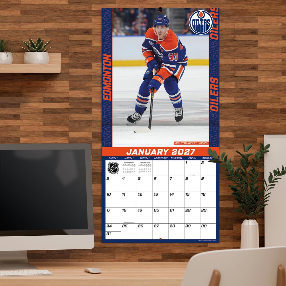 Edmonton Oilers 2027 12X12 Team Wall Calendar Turner