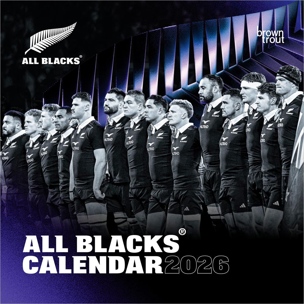 All Blacks OFFICIAL | 2026 12 x 24 Inch (Hanging) Monthly Square Wall Calendar