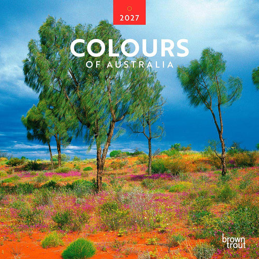 Colours of Australia | 2027 12 x 24 Inch (Hanging) Monthly Square Wall Calendar