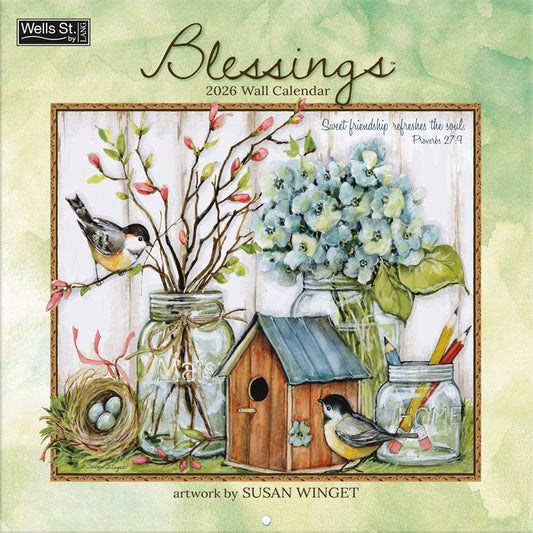 Blessings 2026 12x12 Wall Calendar