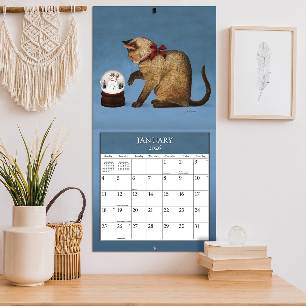 Cats 2026 12x12 Wall Calendar