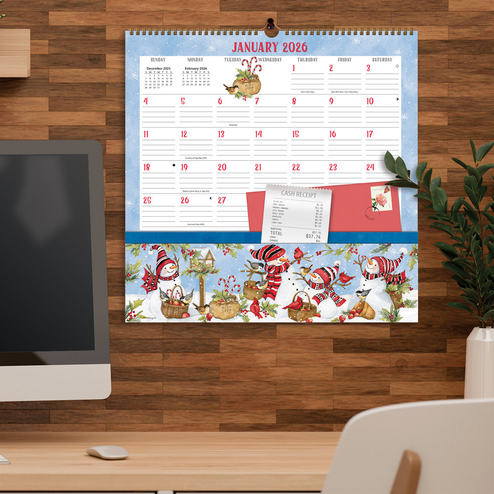 Folk Song Pocket Note Nook 12-Month Calendar 2026 – Susan Winget