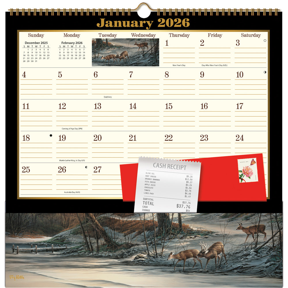 Terry Redlin Pocket Note Nook 12-Month Calendar 2026