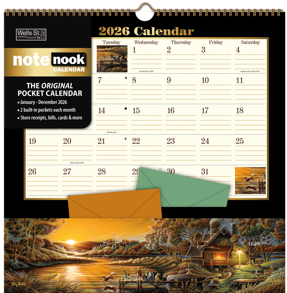 Terry Redlin Pocket Note Nook 12-Month Calendar 2026