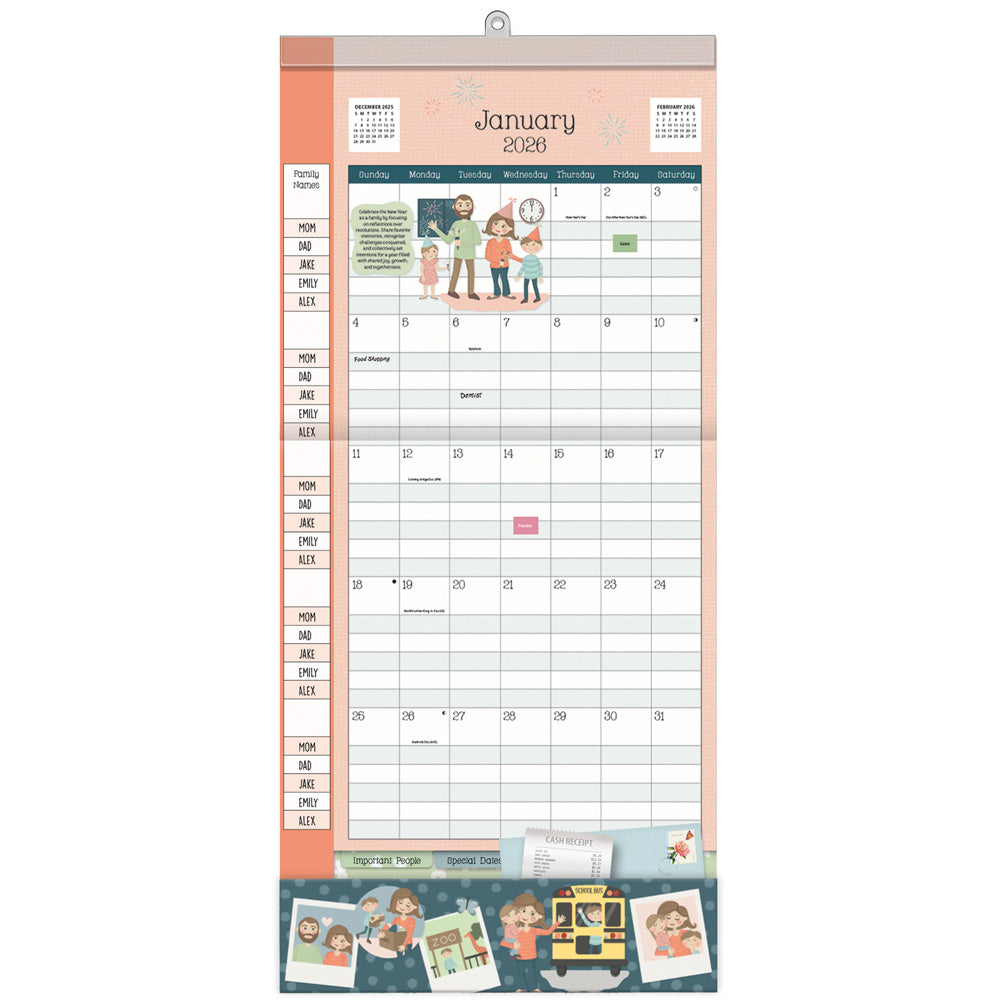 Mom's Plan It 206 Wall Calendar