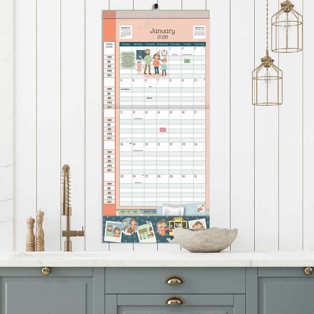 Mom's Plan It 206 Wall Calendar