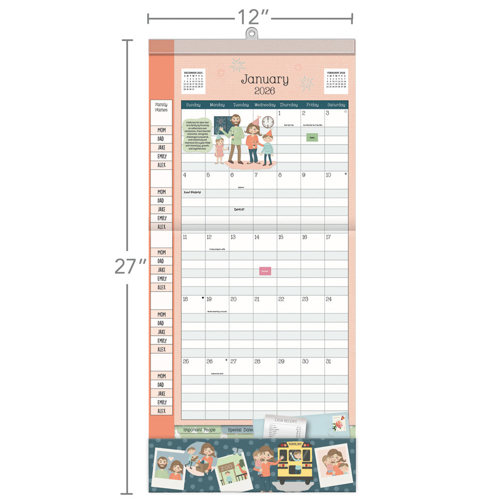 Mom's Plan It 206 Wall Calendar