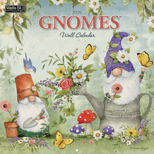 Gnomes 2026 12x12 Wall Calendar