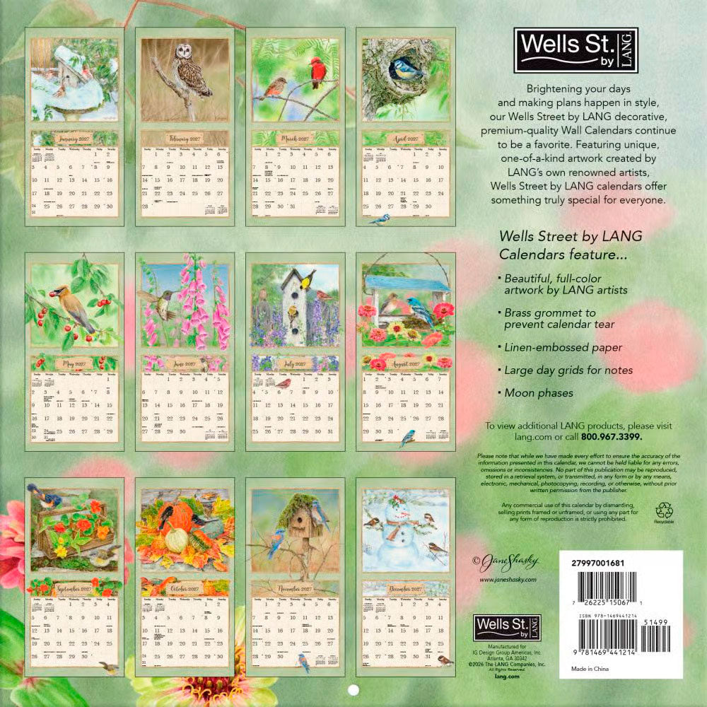 Garden Birds 2027 Square WSBL