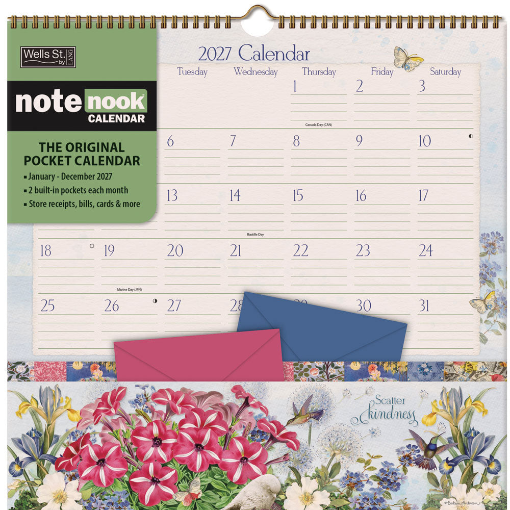 Botanical Gardens Note Nook 2027 Square Wsbl