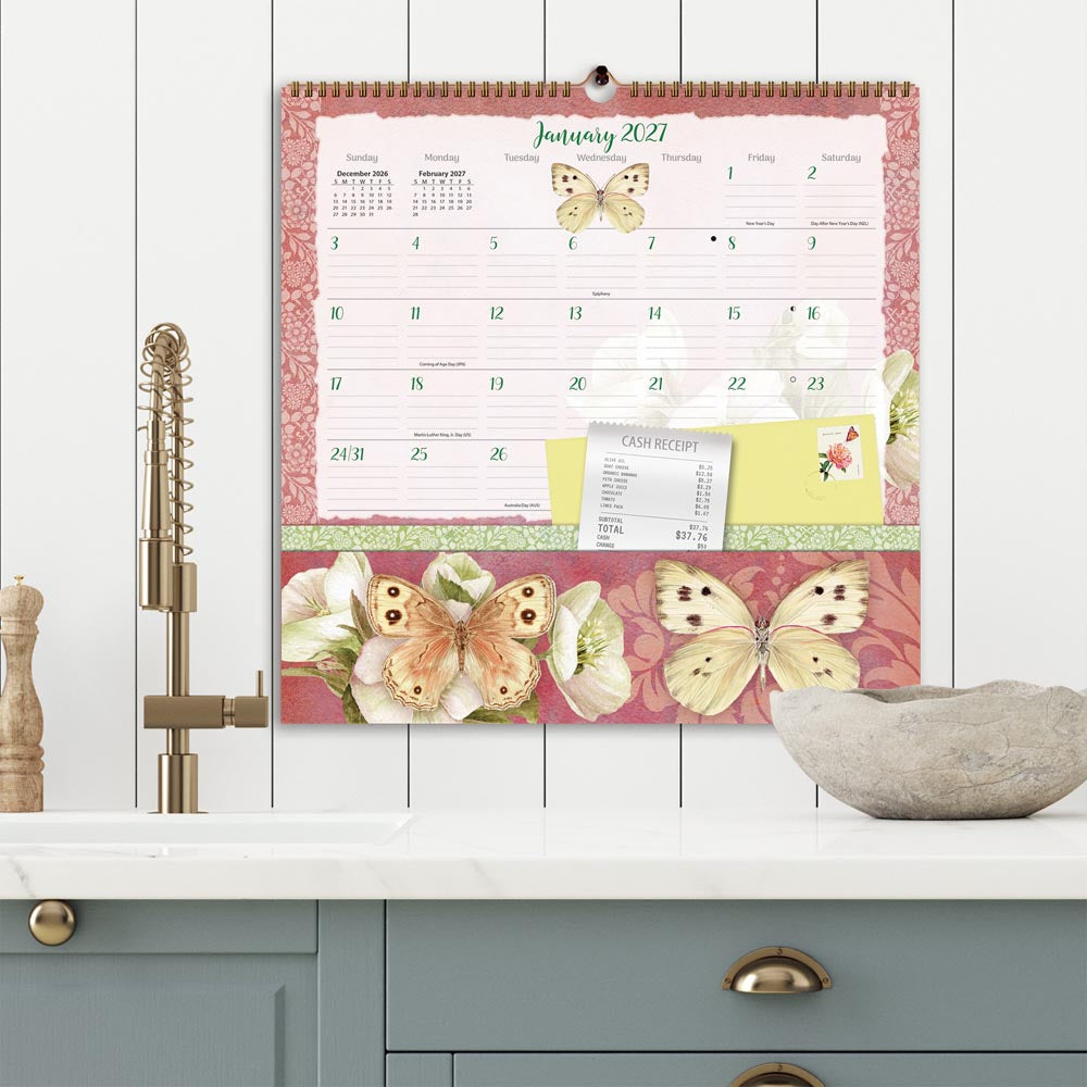 Butterflies 2027 Note Nook Square Wsbl