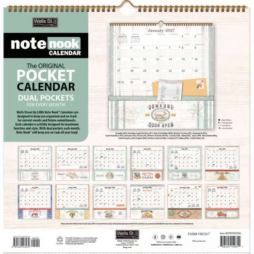 Farm Fresh 2027 Note Nook 12x12 WSBL