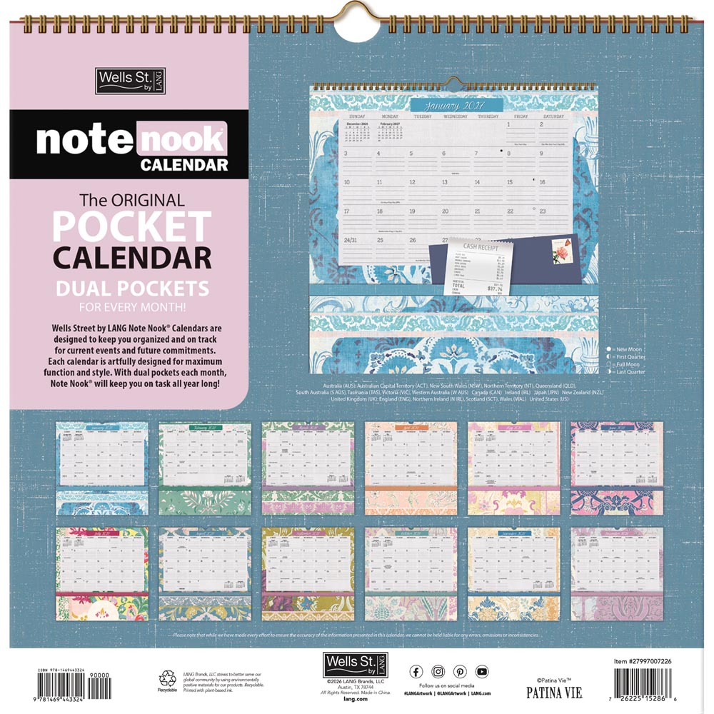 Pantina Vie Note Nook 2027 Square Wsbl