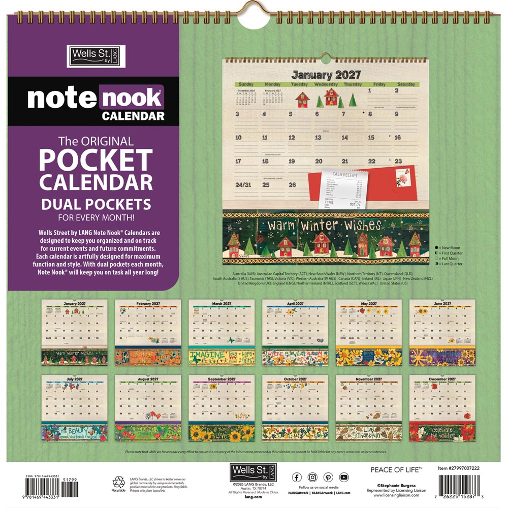 Peace Of Life Note Nook 2027 Square Wsbl