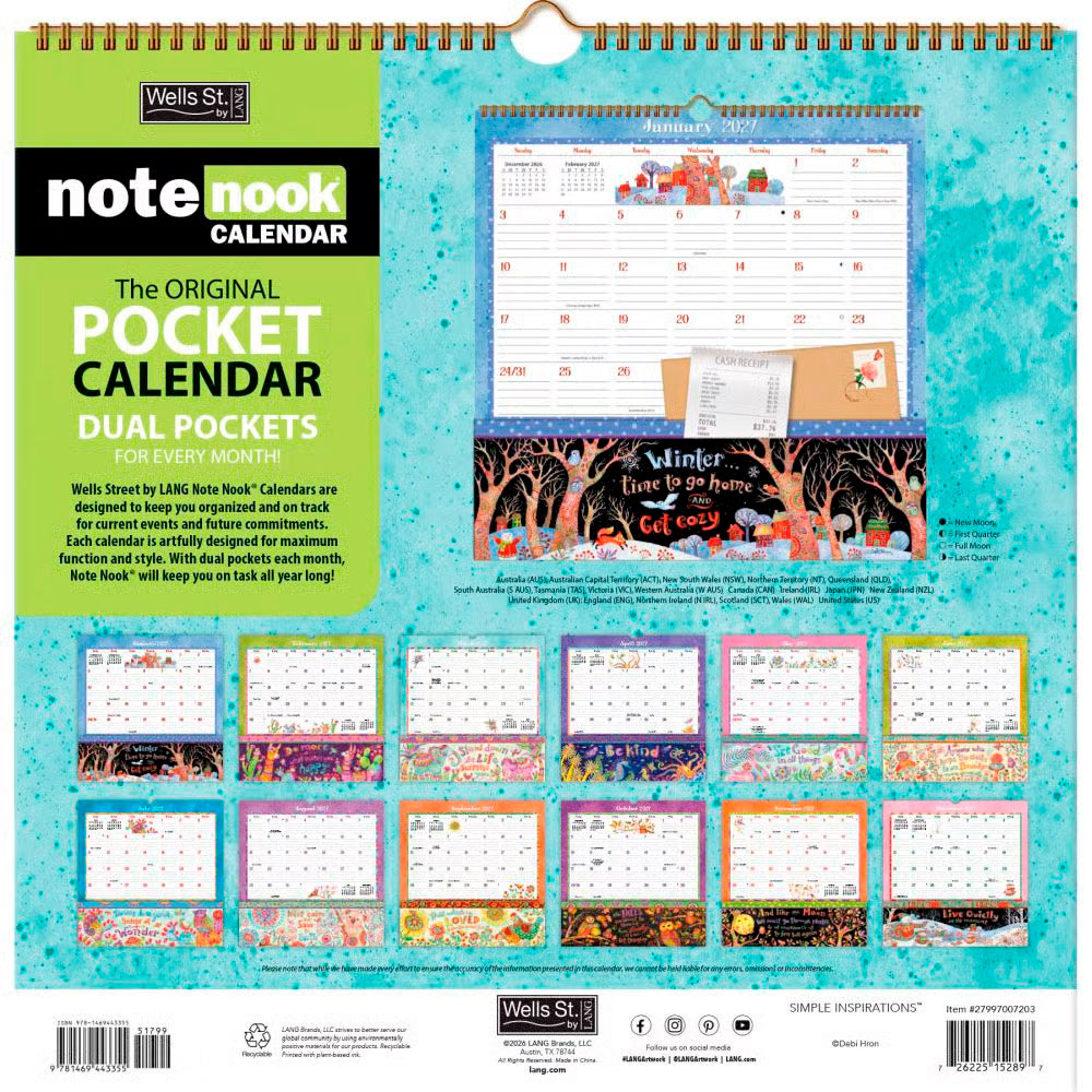 Simple Inspirations Note Nook 2027 Square Wsbl