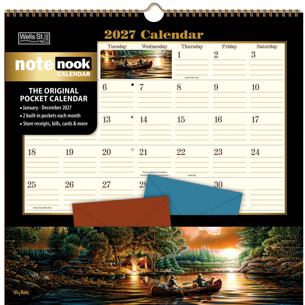 Terry Redlin 2027 Note Nook 12x12 WSBL