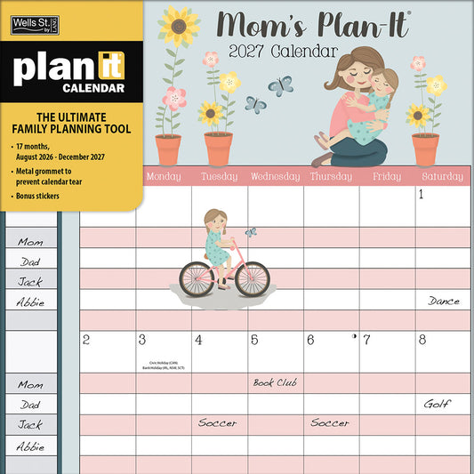 Mom's Plan-It 2027 Square WSBL