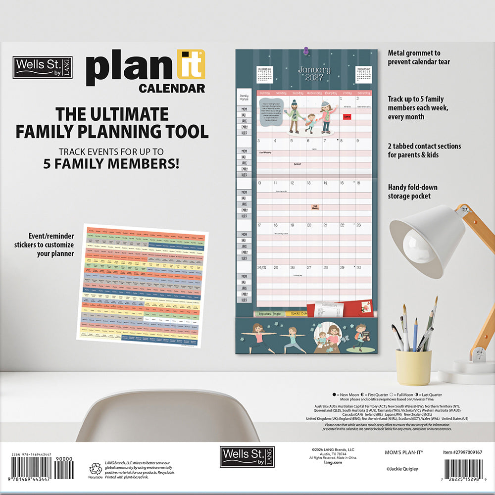 Mom's Plan-It 2027 Square WSBL