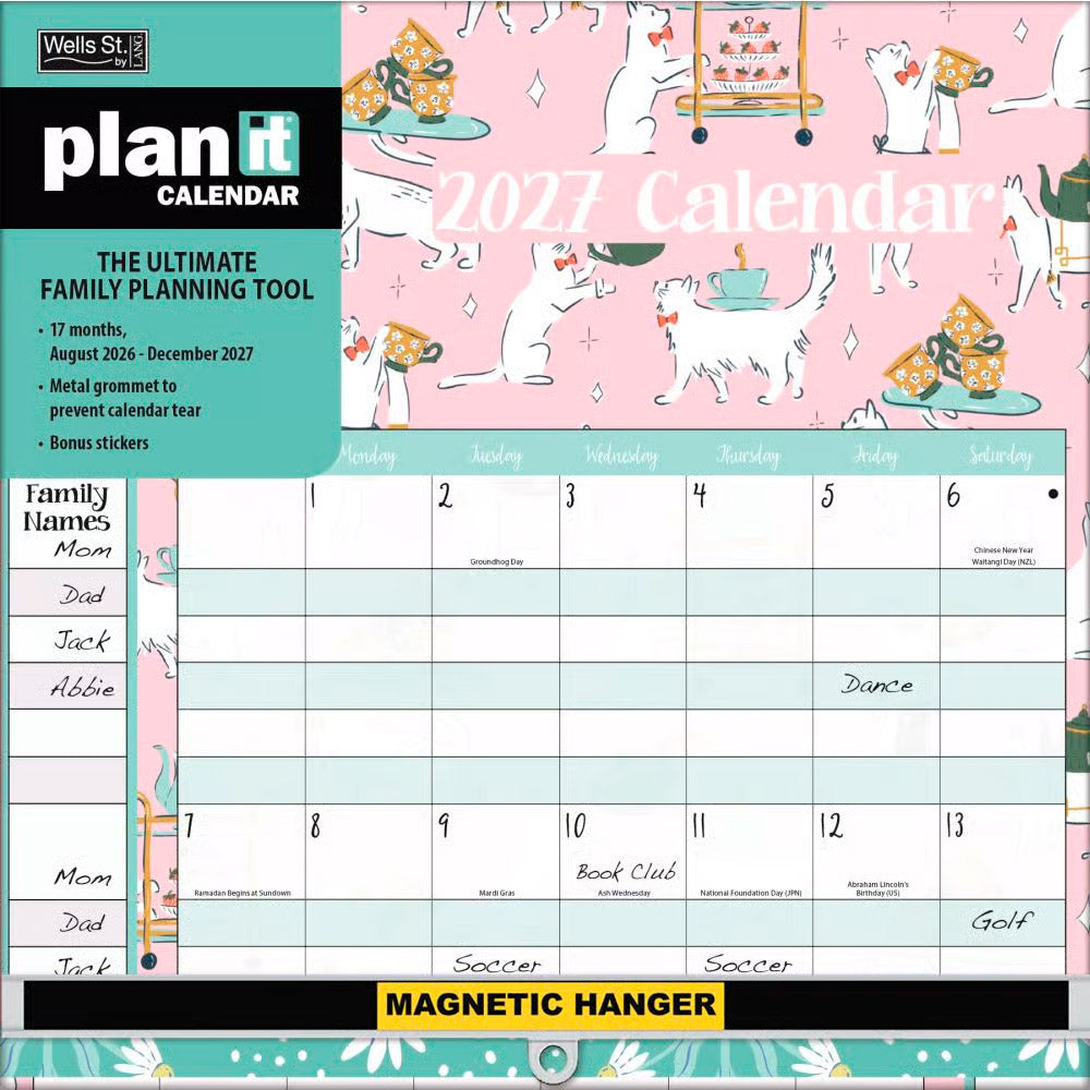 Pawsome Pets Plan-it 2027 Square WSBL