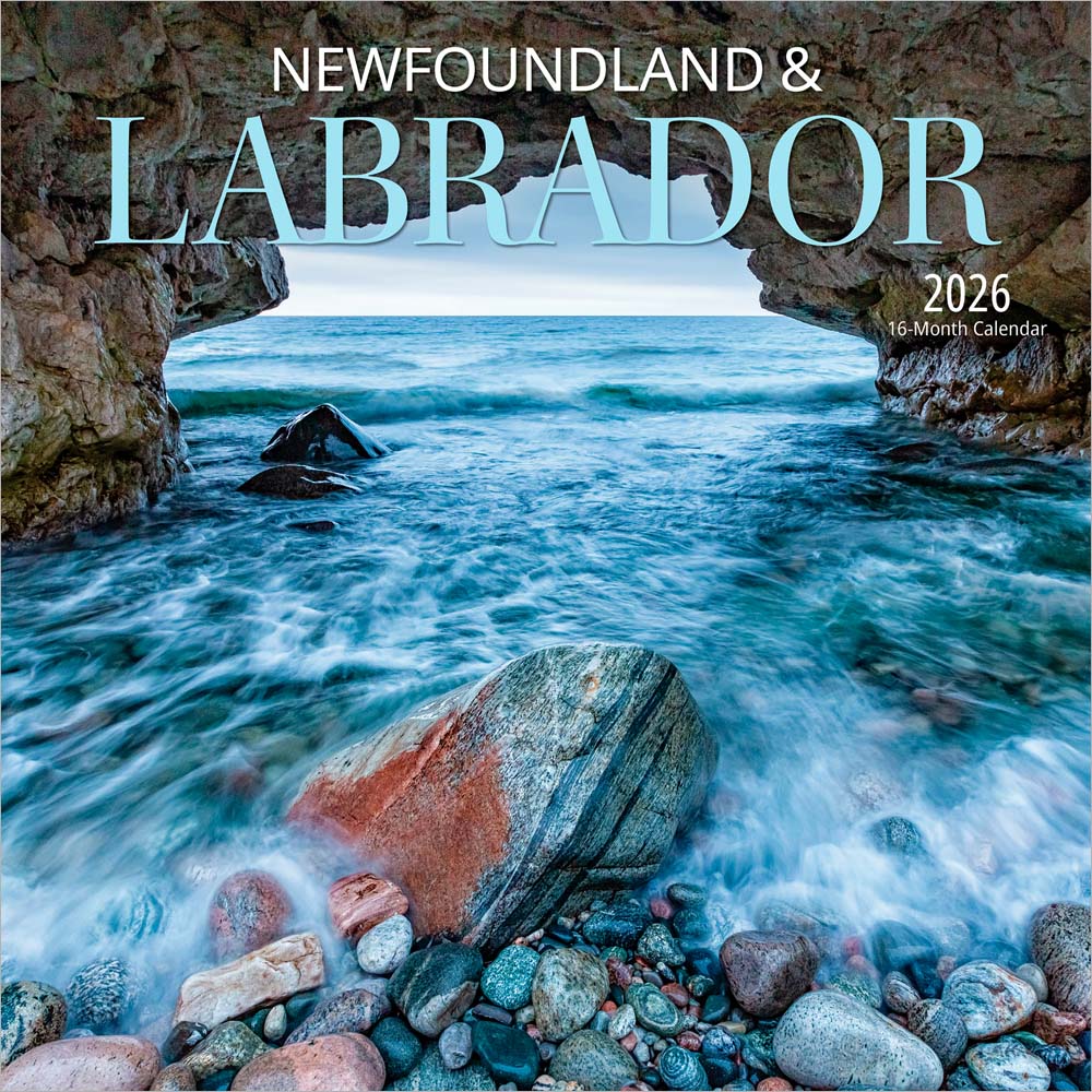 Newfoundland & Labrador | 2026 7 x 14 Inch (Hanging) Monthly Mini Wall Calendar