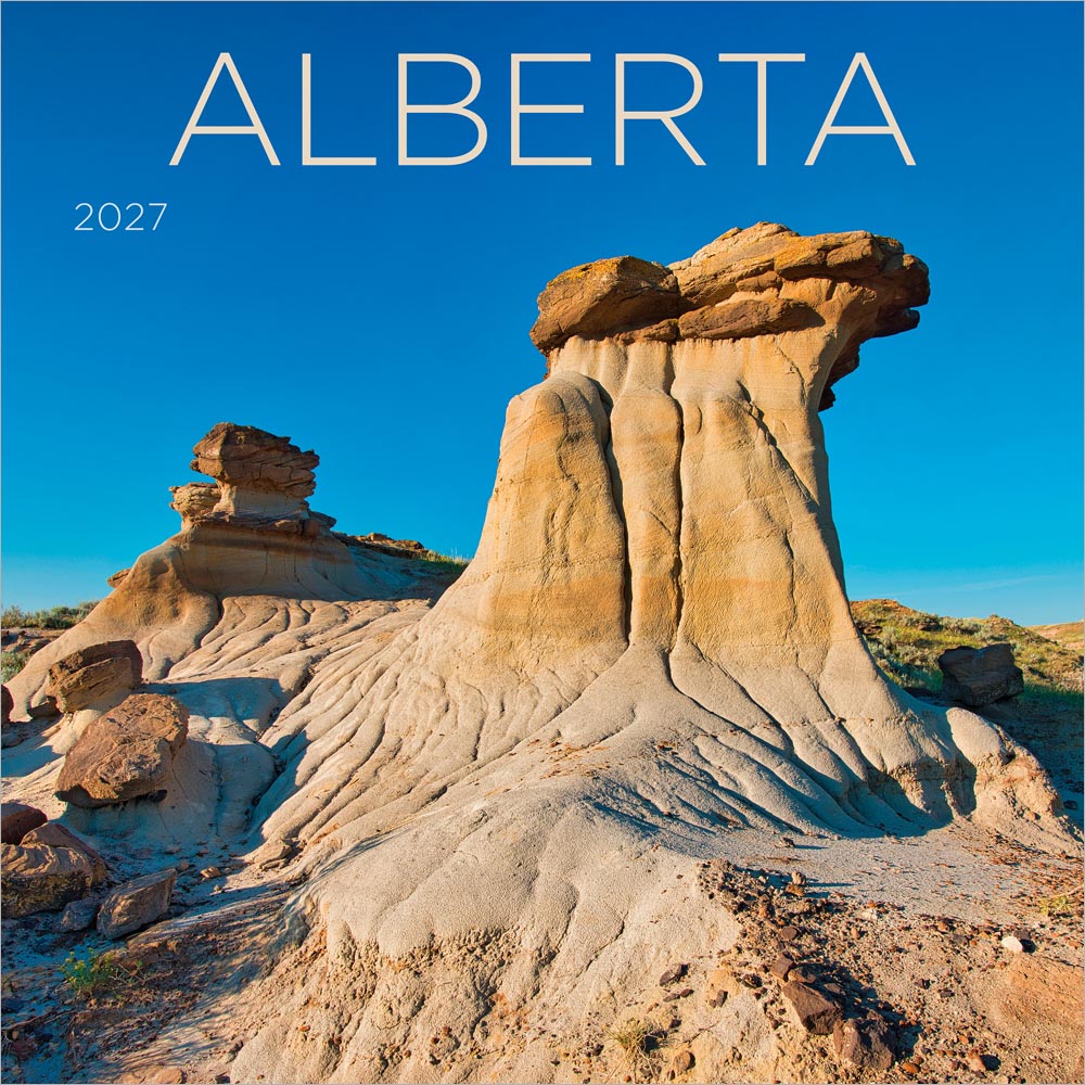 Alberta | 2027 12 x 24 Inch (Hanging) Monthly Square Wall Calendar