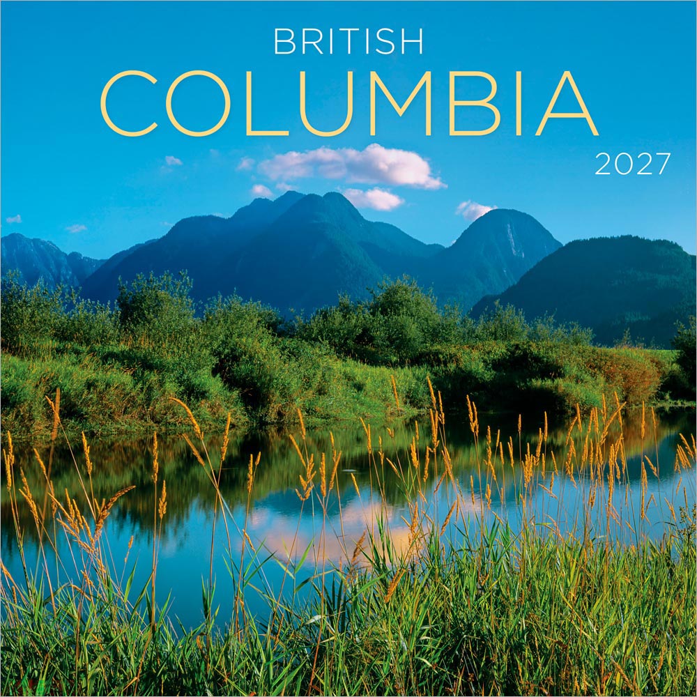 British Columbia | 2027 7 x 14 Inch (Hanging) Monthly Mini Wall Calendar