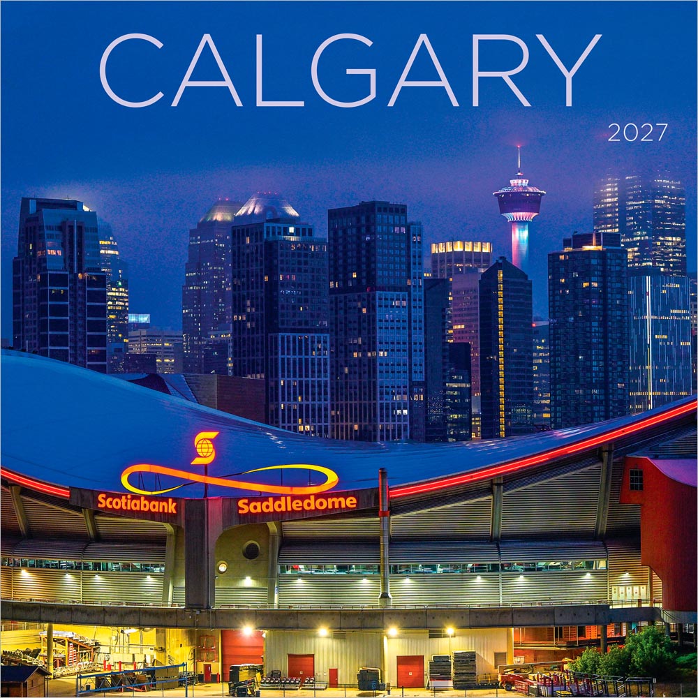 Calgary | 2027 12 x 24 Inch (Hanging) Monthly Square Wall Calendar