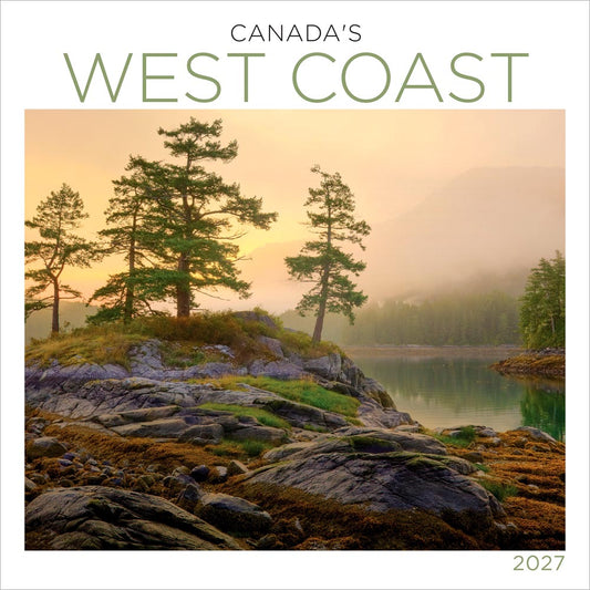 Canada's West Coast | 2027 12 x 24 Inch (Hanging) Monthly Square Wall Calendar