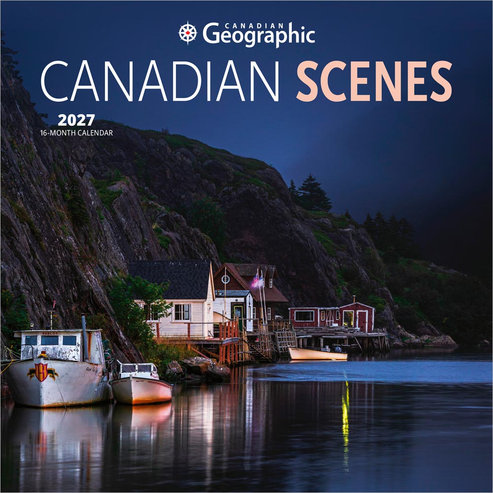 Canadian Geographic Scenes OFFICIAL | 2027 8.5 x 8.5 Inch Monthly Medium Wall Calendar | Gift Envelope