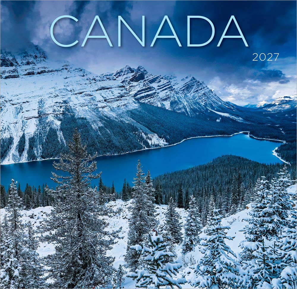 Canada | 2027 8.5 x 8.5 Inch Monthly Medium Wall Calendar | Gift Envelope | English/French Bilingual