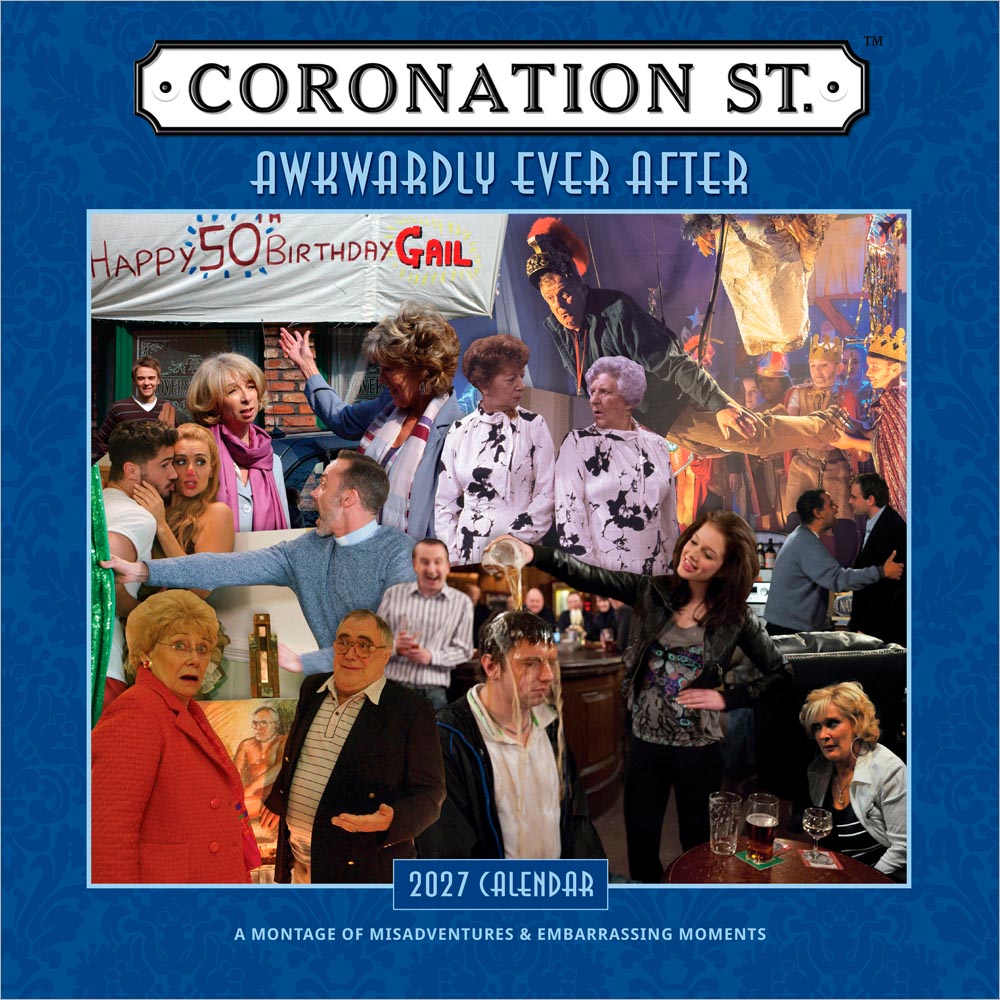 Coronation Street OFFICIAL | 2027 12 x 24 Inch (Hanging) Monthly Square Wall Calendar