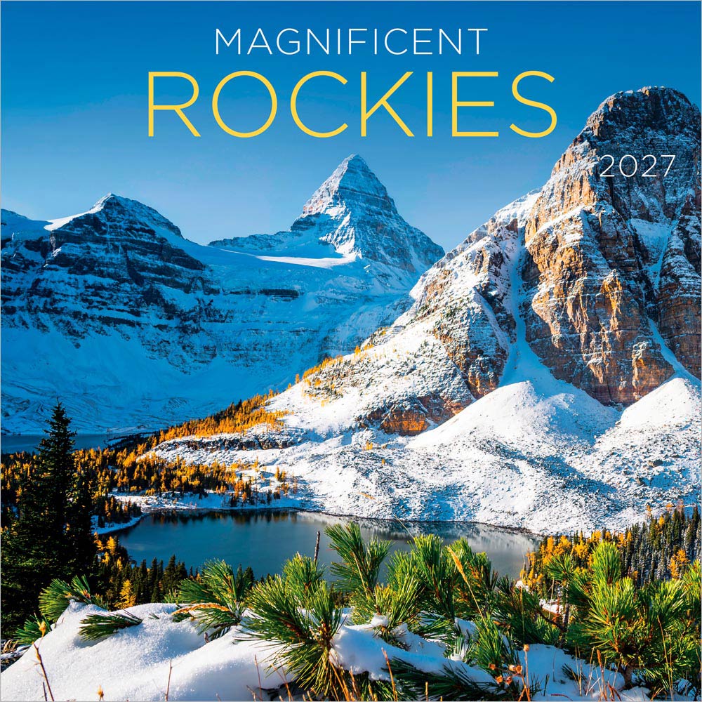 Magnificent Rockies | 2027 7 x 14 Inch (Hanging) Monthly Mini Wall Calendar