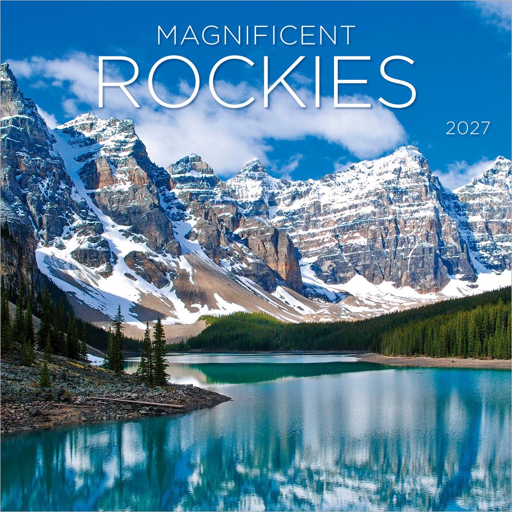 Magnificent Rockies | 2027 12 x 24 Inch (Hanging) Monthly Square Wall Calendar