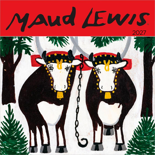 Maud Lewis AGNS OFFICIAL | 2027 7 x 14 Inch (Hanging) Monthly Mini Wall Calendar | English/French Bilingual