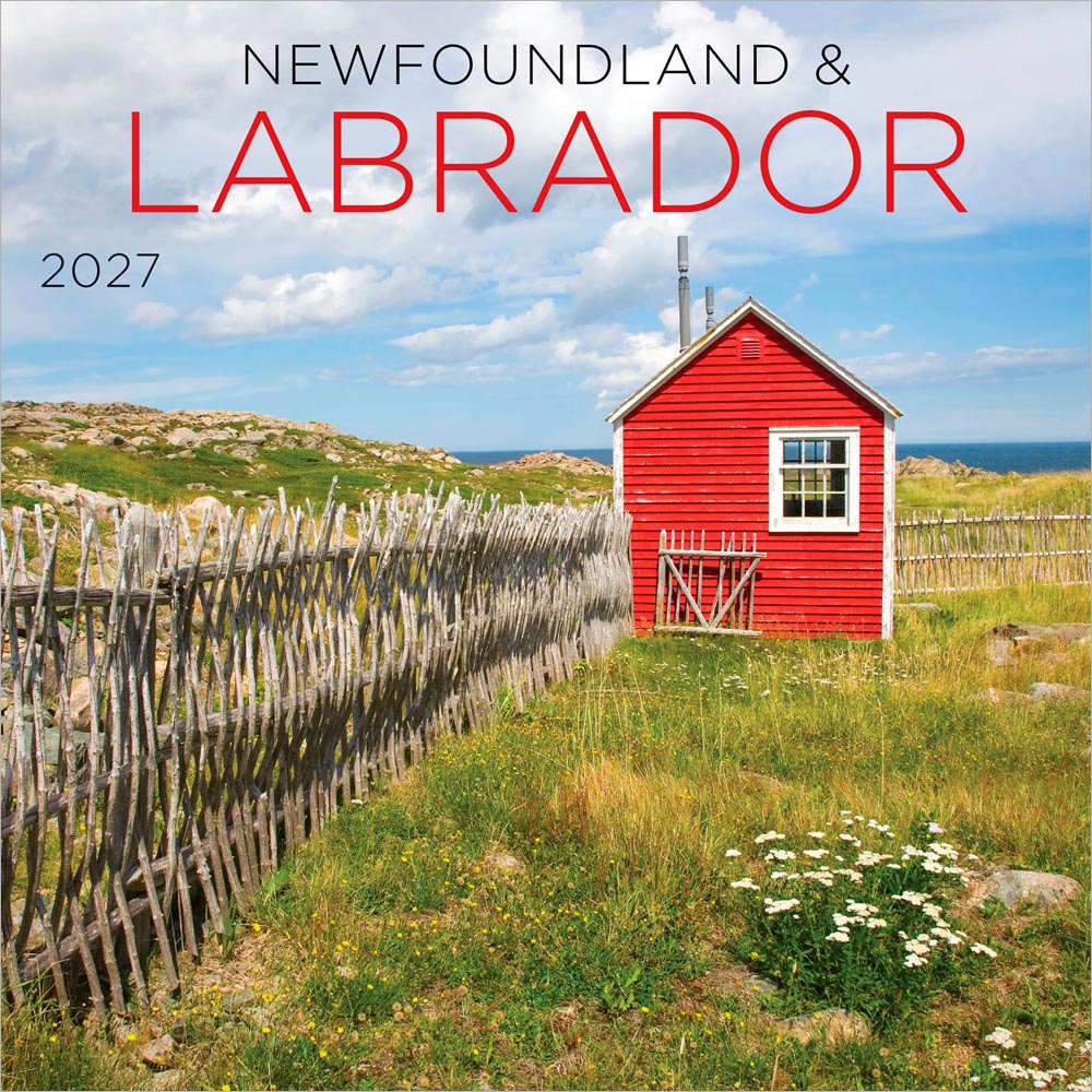 Newfoundland & Labrador | 2027 7 x 14 Inch (Hanging) Monthly Mini Wall Calendar