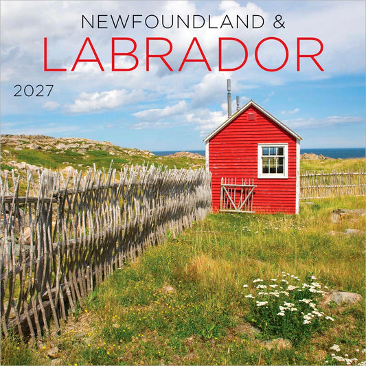 Newfoundland & Labrador | 2027 7 x 14 Inch (Hanging) Monthly Mini Wall Calendar