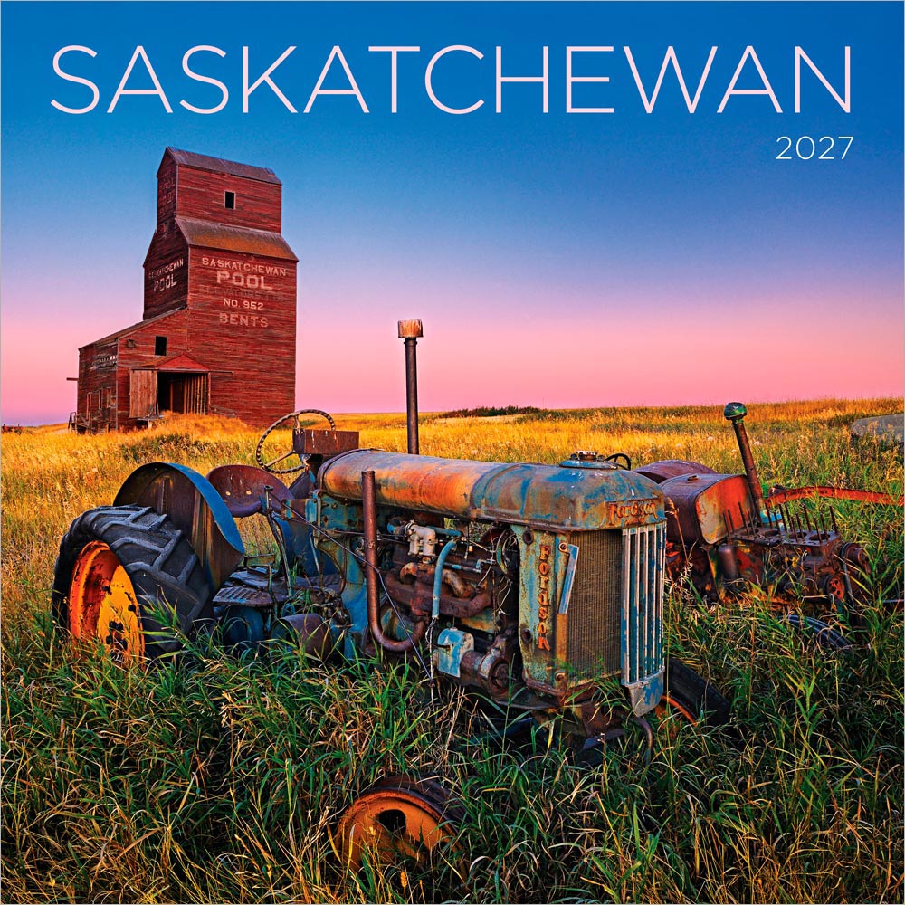 Saskatchewan | 2027 12 x 24 Inch (Hanging) Monthly Square Wall Calendar
