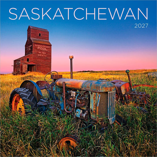 Saskatchewan | 2027 12 x 24 Inch (Hanging) Monthly Square Wall Calendar
