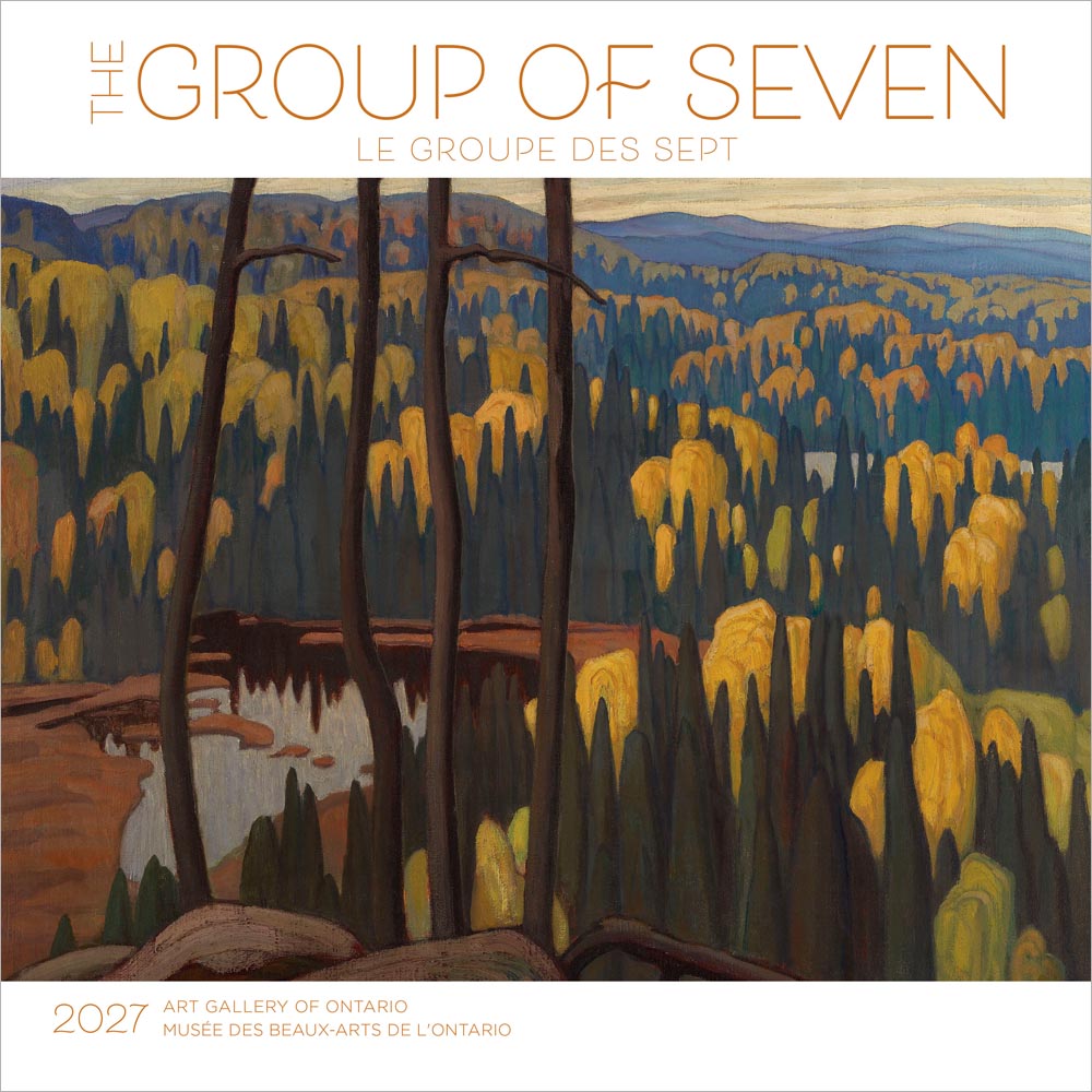 The Group of Seven AGO OFFICIAL | 2027 12 x 24 Inch (Hanging) Monthly Square Wall Calendar | English/French Bilingual