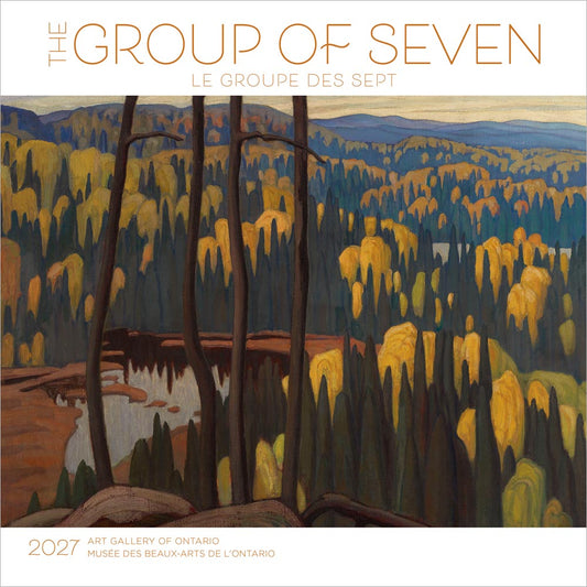 The Group of Seven AGO OFFICIAL | 2027 12 x 24 Inch (Hanging) Monthly Square Wall Calendar | English/French Bilingual