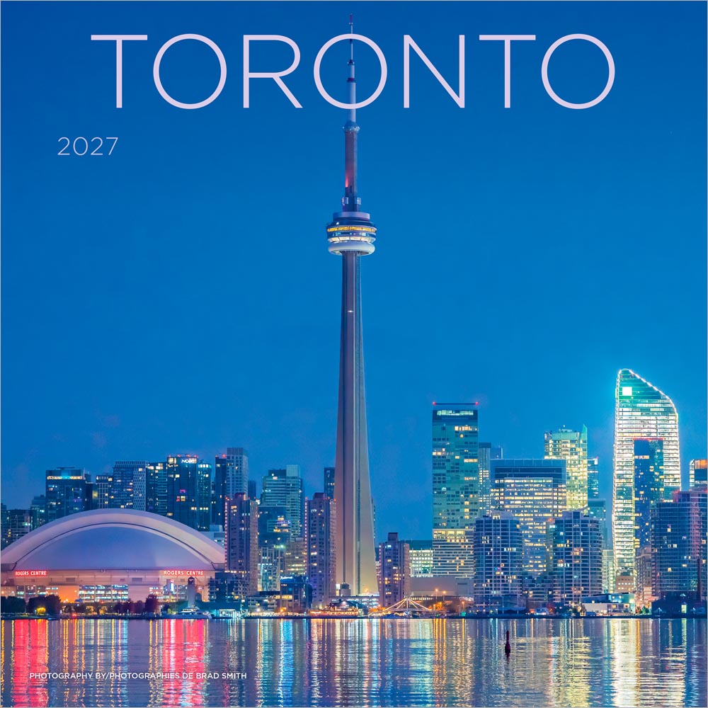 Toronto | 2027 12 x 24 Inch (Hanging) Monthly Square Wall Calendar