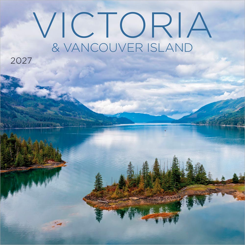 Victoria & Vancouver Island | 2027 12 x 24 Inch (Hanging) Monthly Square Wall Calendar