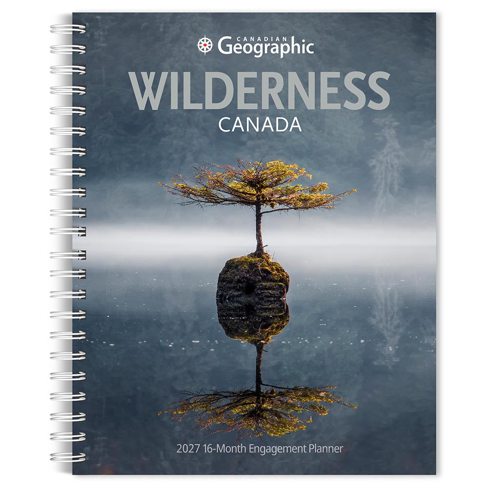 Canadian Geographic Wilderness Canada OFFICIAL | 2027 6 x 7.75 Inch Spiral-Bound Wire-O Weekly Engagement Planner Calendar | New Full-Color Image Every Week