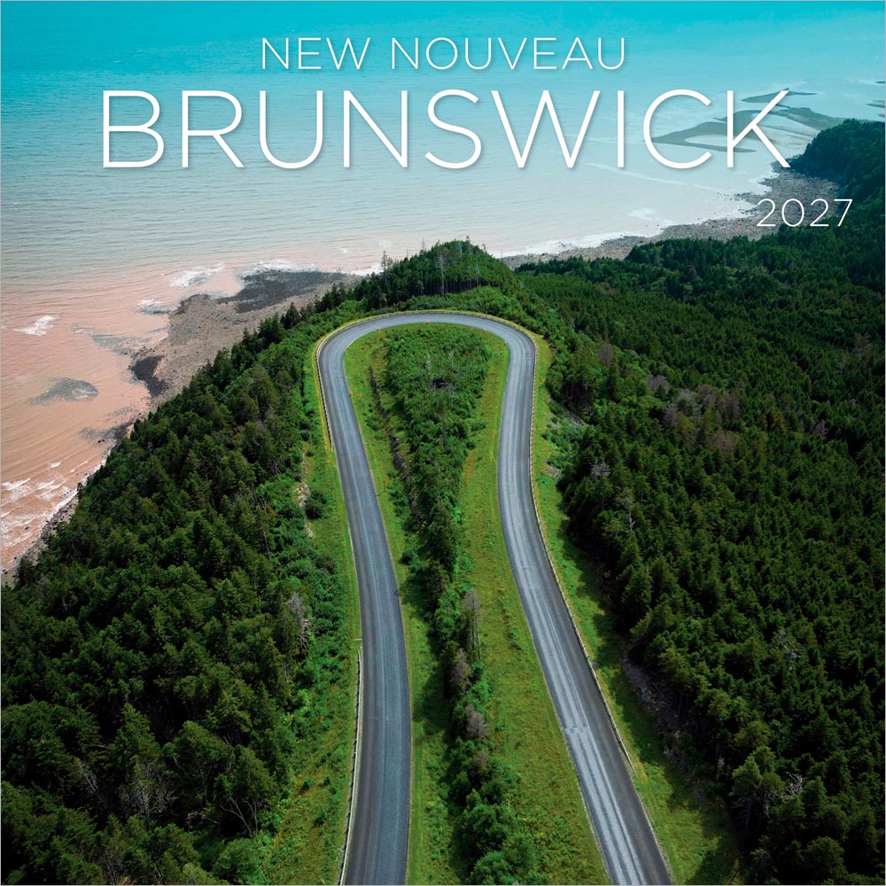 New Brunswick | 2027 7 x 14 Inch (Hanging) Monthly Mini Wall Calendar | English/French Bilingual