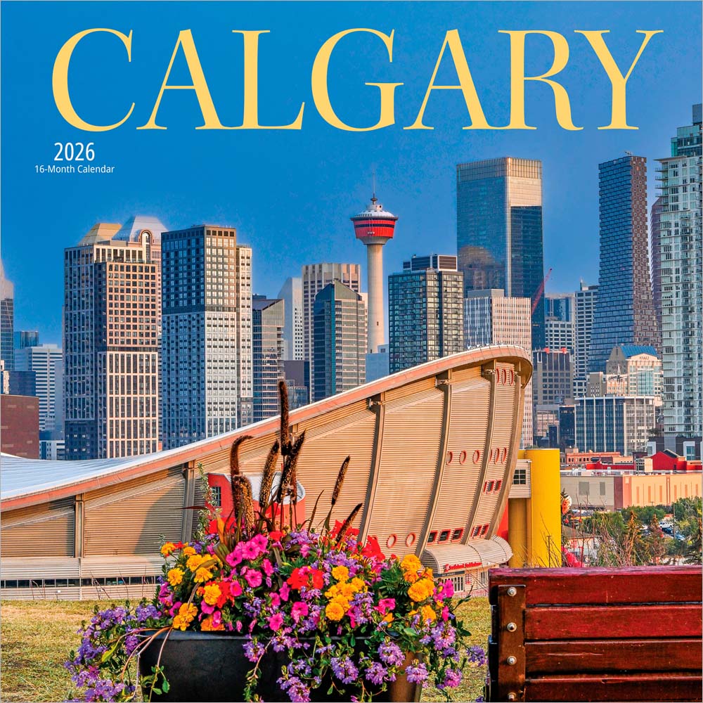 Calgary | 2026 12 x 24 Inch (Hanging) Monthly Square Wall Calendar