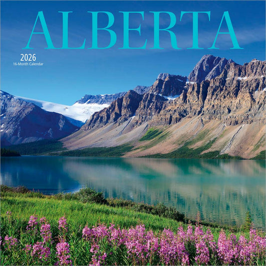 Alberta | 2026 12 x 24 Inch (Hanging) Monthly Square Wall Calendar