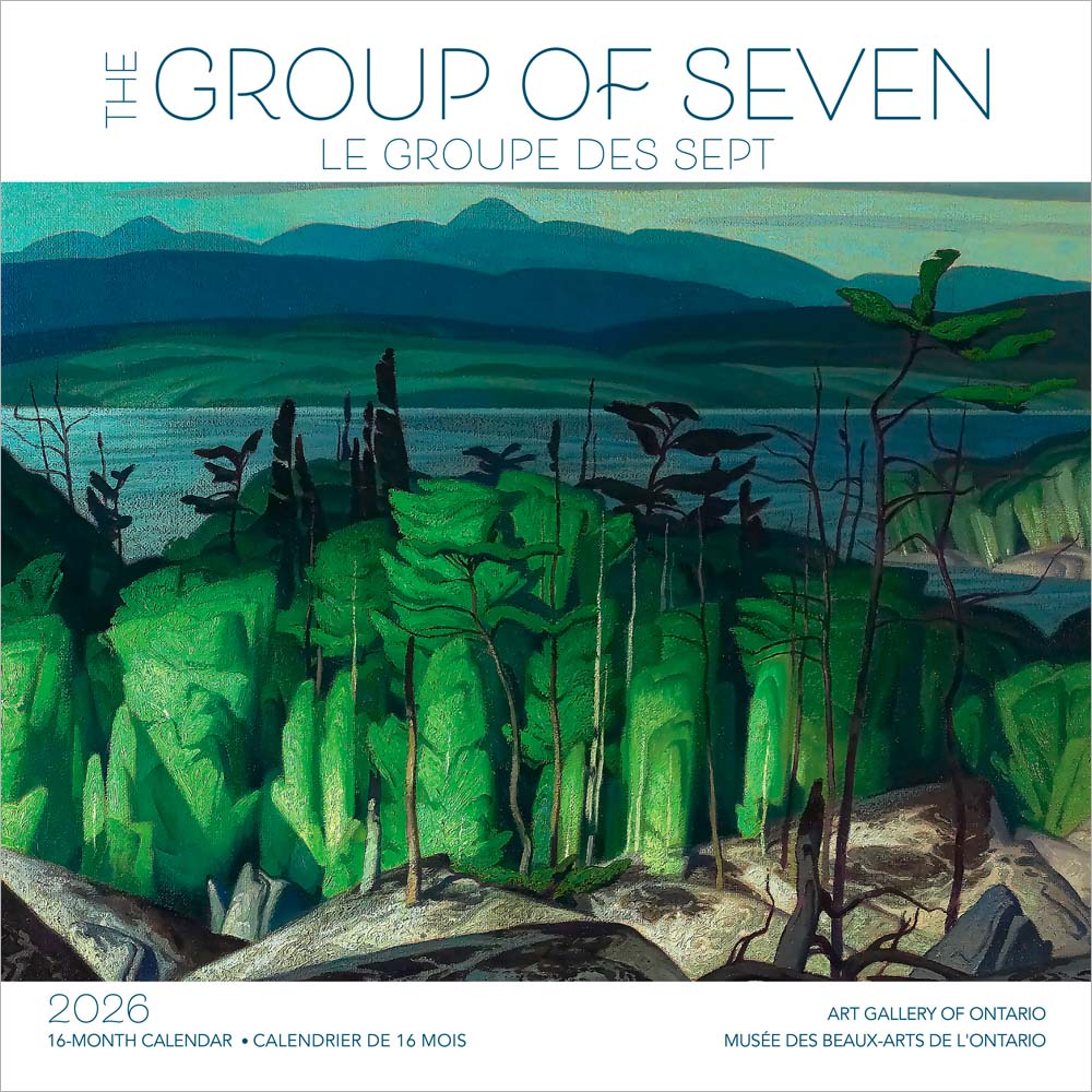The Group of Seven AGO OFFICIAL | 2026 12 x 24 Inch (Hanging) Monthly Square Wall Calendar | English/French Bilingual